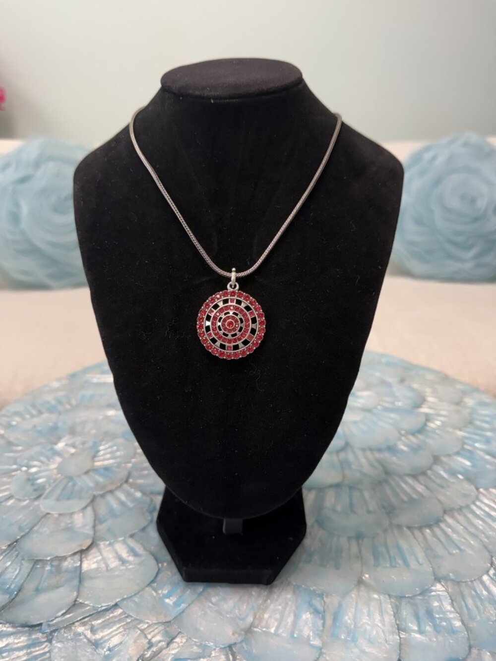 Scarlett Medallion Pendant Touchstone Swarovski